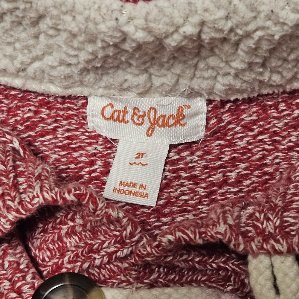 Cat & Jack Toddler 2t Unisex Sweater Pullover With Buttons Long Sleeve. - Picture 4 of 5